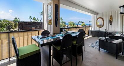 Kona Plaza#409: Top Floor, Downtown, Rare 3 bedroom Penthouse with Ocean View
