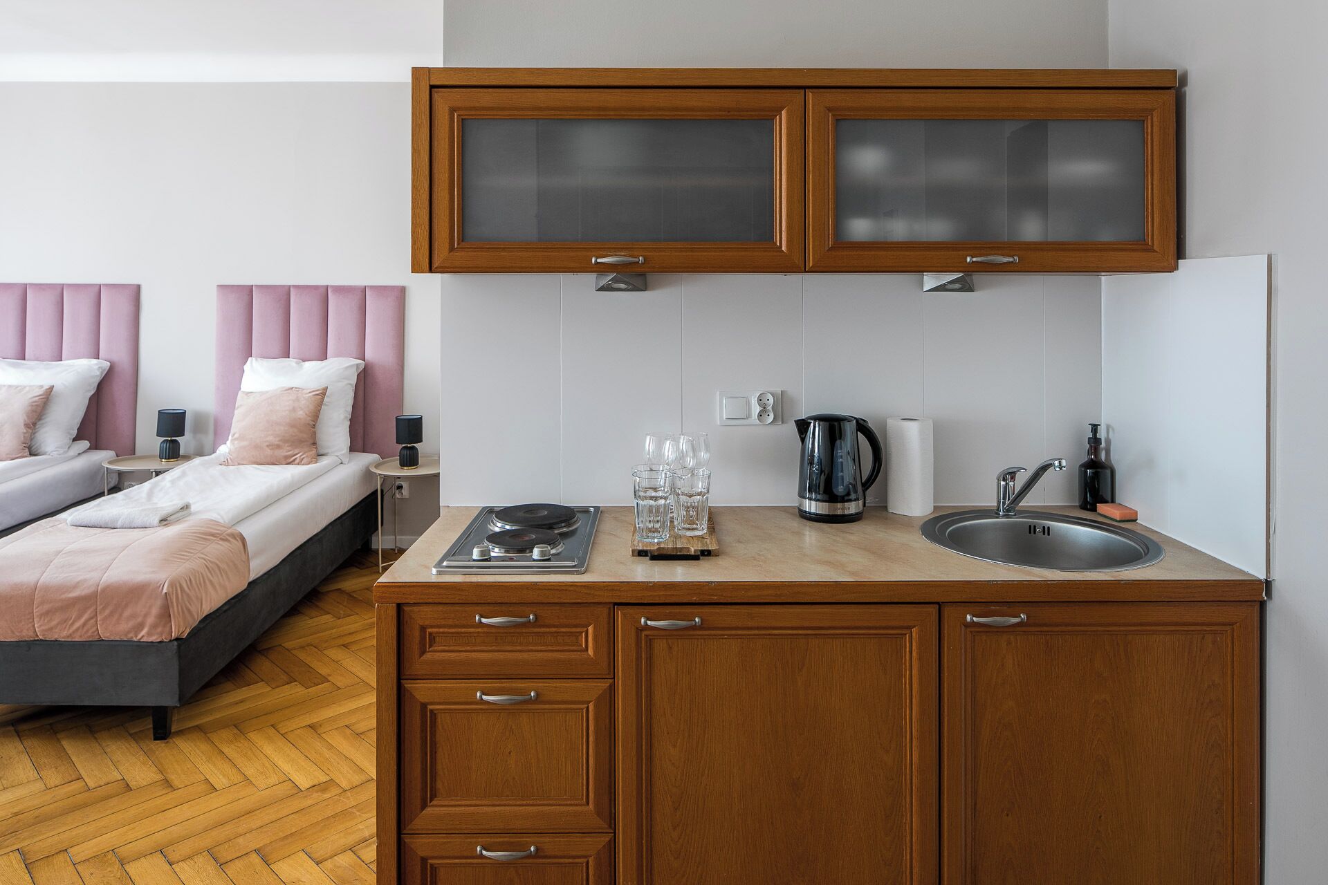 Departamento Deluxe, vista a la ciudad | Cocina privada