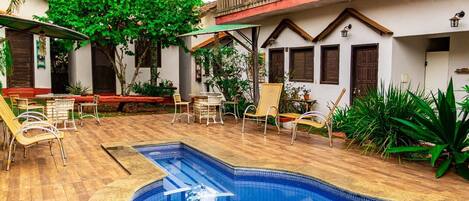 Family House, Pool Access, Garden View | Pool | Outdoor pool, sun loungers