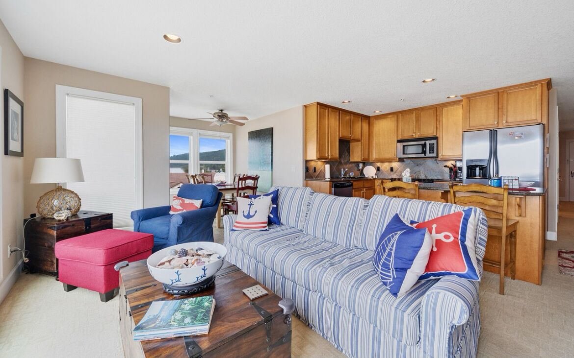 TV, fireplace, books