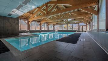 Seasonal outdoor pool, a heated pool