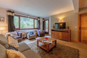 Living area - L'ours Bleu B13 - Ski In Ski Out (Vallorcine)