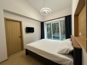 Comfort Apartment, Garden View | Desk, laptop workspace, blackout drapes, iron/ironing board - ForRest Cozy Apartments Minsk (Minsk)