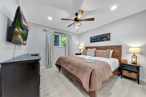 4 habitaciones, escritorio, wifi y ropa de cama