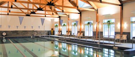 Indoor pool, a heated pool