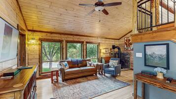 Télévision, cheminée