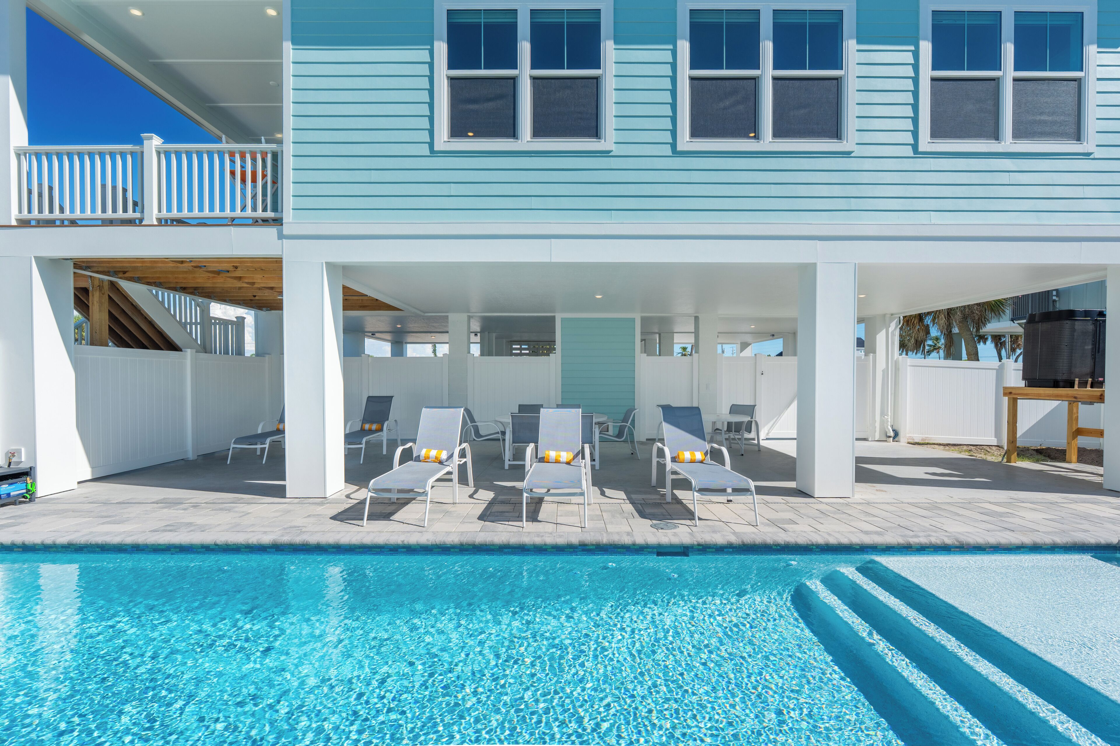 Una piscina riscaldata