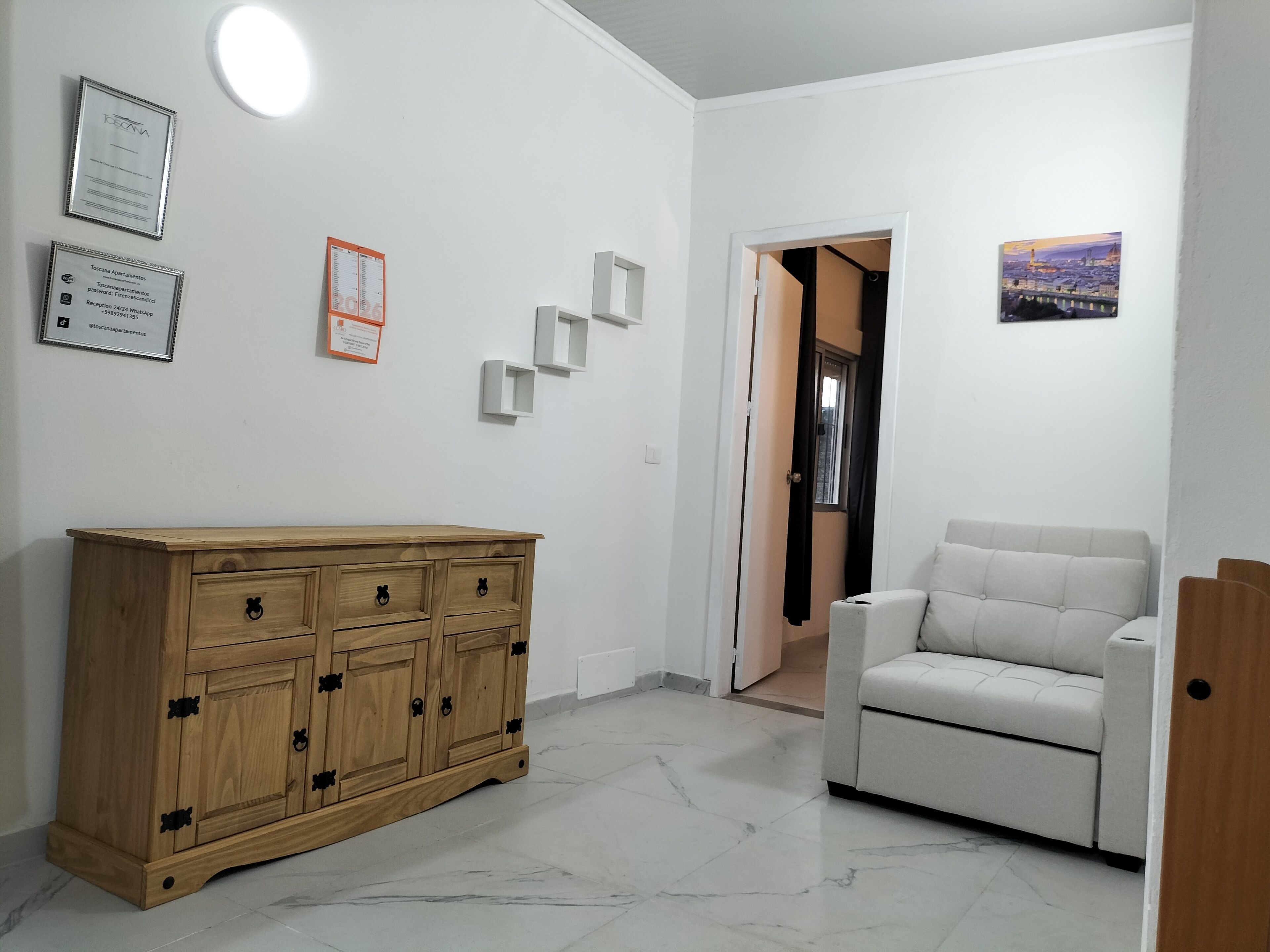 Basic Apartment | Living area | 32-inch LED TV with digital channels, streaming services