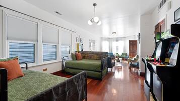 Desk, iron/ironing board, travel crib, WiFi