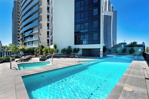 Indoor pool, a heated pool