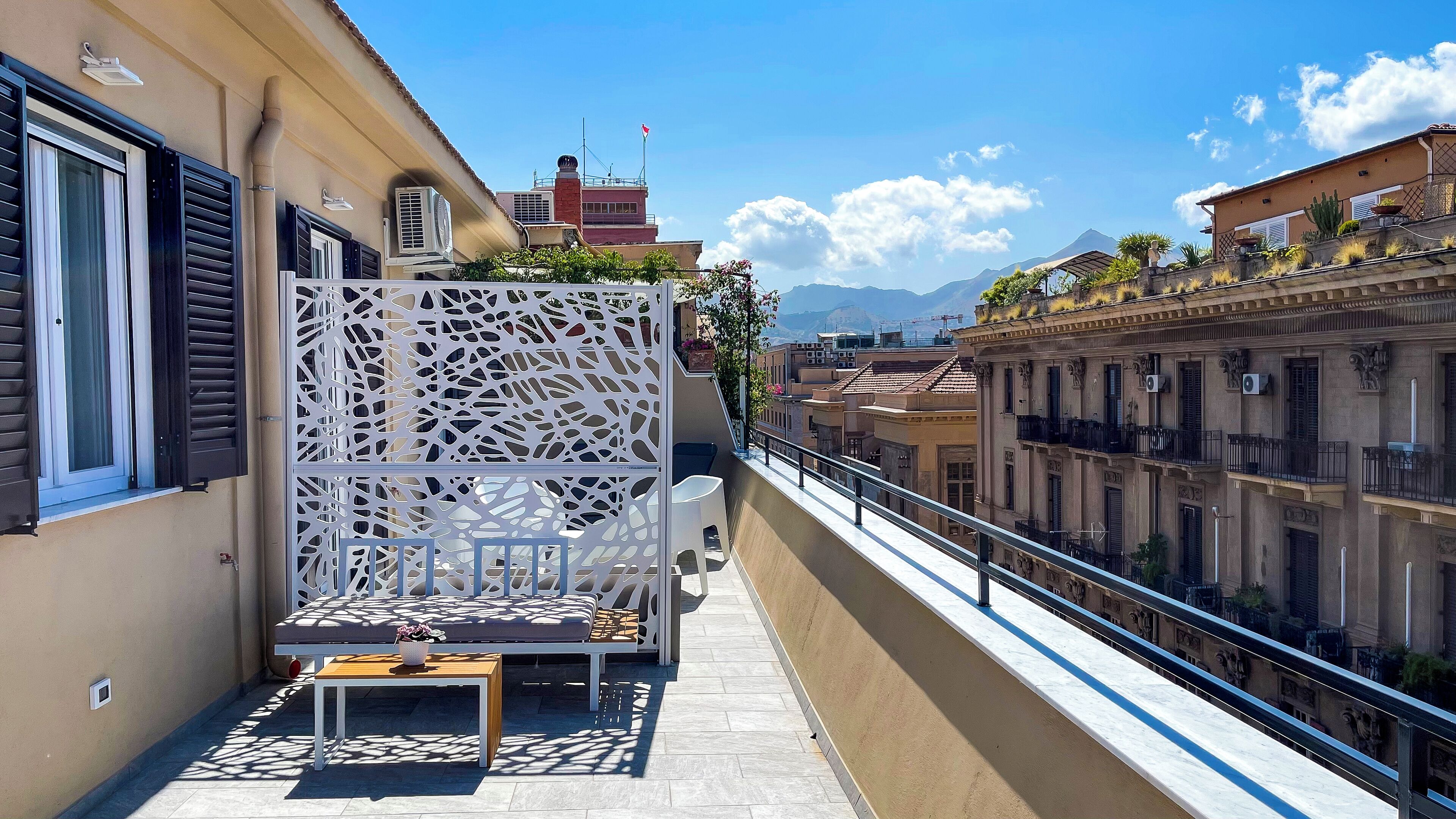 Camera doppia, vista città | Terrazza/patio