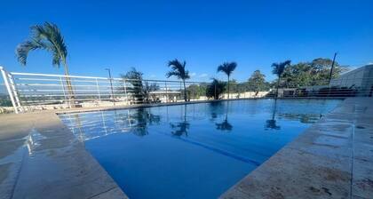 Chic Studio Retreat w/ King Bed, Fireplace + Pool