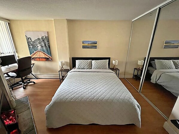 1 dormitorio, wifi, ropa de cama y accesible en silla de ruedas