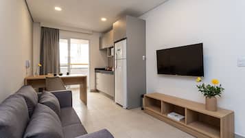 Appartamento Exclusive | Area soggiorno | Smart TV 40 pollici con canali digitali