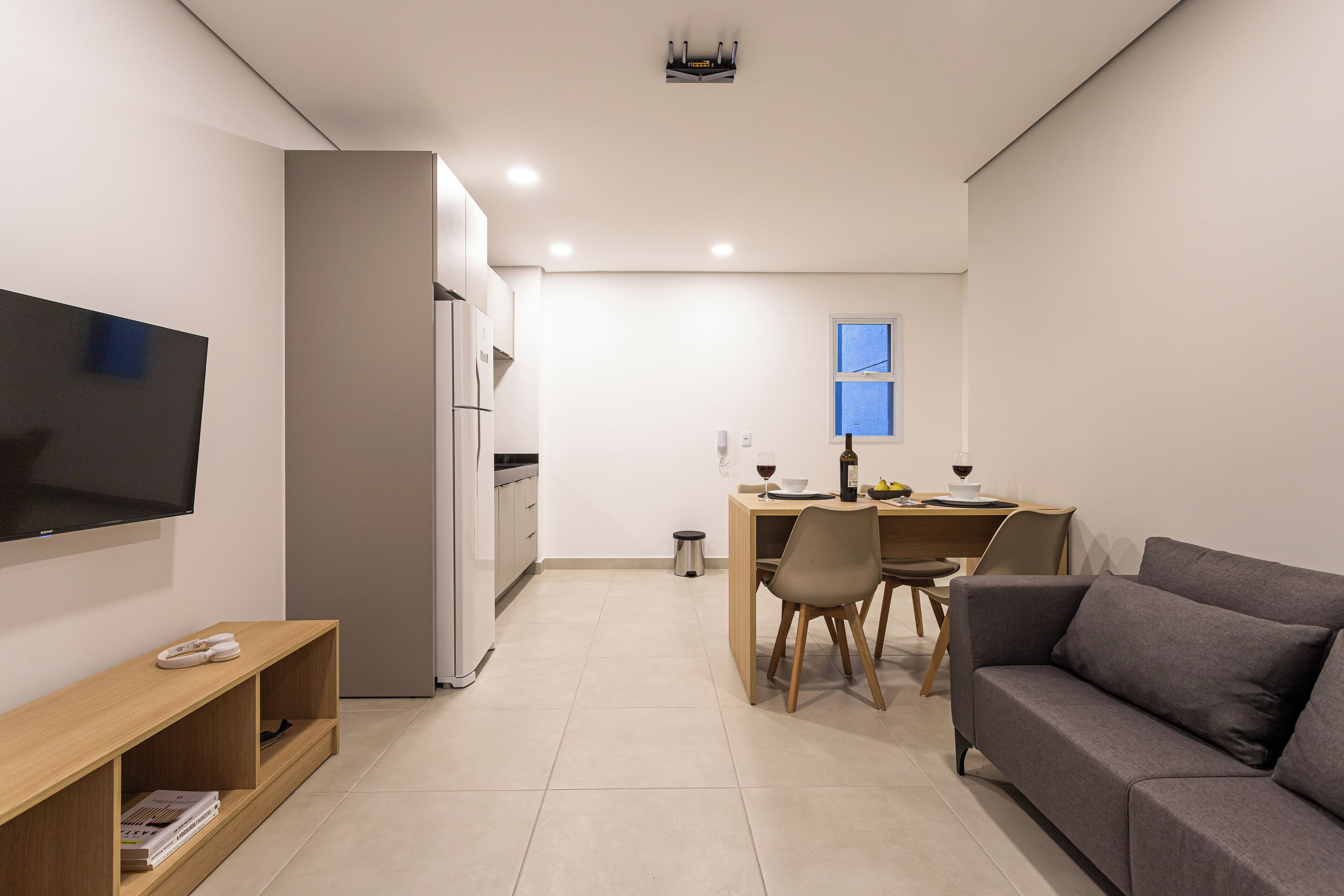 Premier Apartment | Living area | 40-inch Smart TV with digital channels