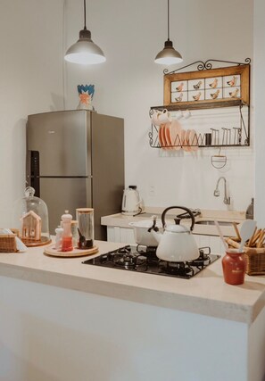 Vila Casa de Pedra Hotel | ครัวขนาดเล็กส่วนตัว