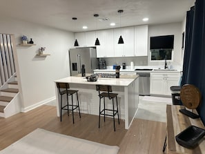 Microwave, oven, stovetop, dishwasher