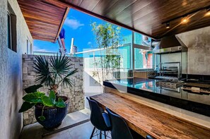 Terrace/patio - Apartment in Guarujá, 7 minutes from the beach (Guarujá)
