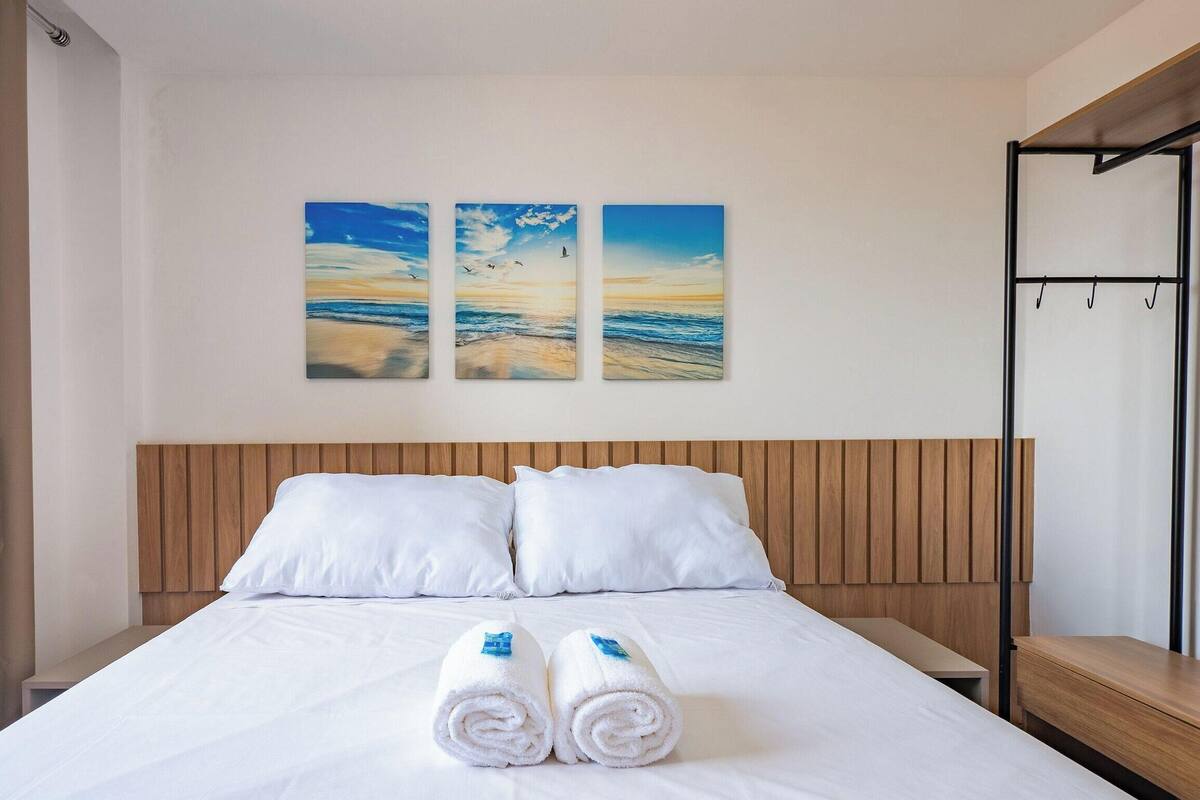 Apartemen Basic | 2 kamar tidur dan Wi-Fi gratis