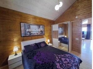 2 bedrooms, iron/ironing board, WiFi, bed sheets - Hot tub & sauna villa 2BR at Panorama Orbeti (Orbeti)