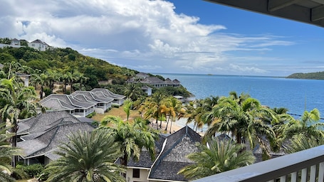 On the beach, white sand