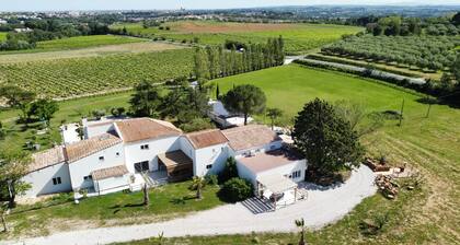 Privatisation des gĂźtes du Domaine 15 pers avec piscine jacuzzi et brasero