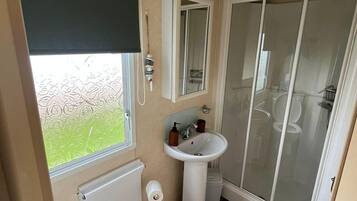 Shower, hair dryer