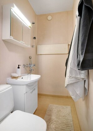 Hair dryer, toilet paper