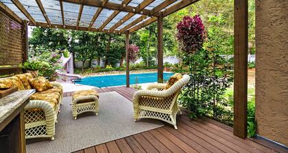 Fully equipped gourmet kitchen, vaulted ceilings, fire places, fire pit & grills