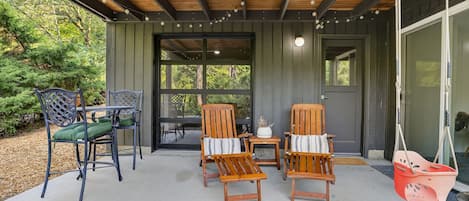 屋外ダイニングエリア