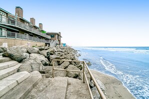 Accommodatie ligt op het strand