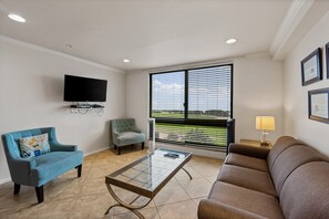 TV, DVD player, books