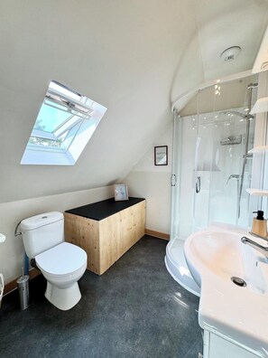 Een douche, een haardroger
