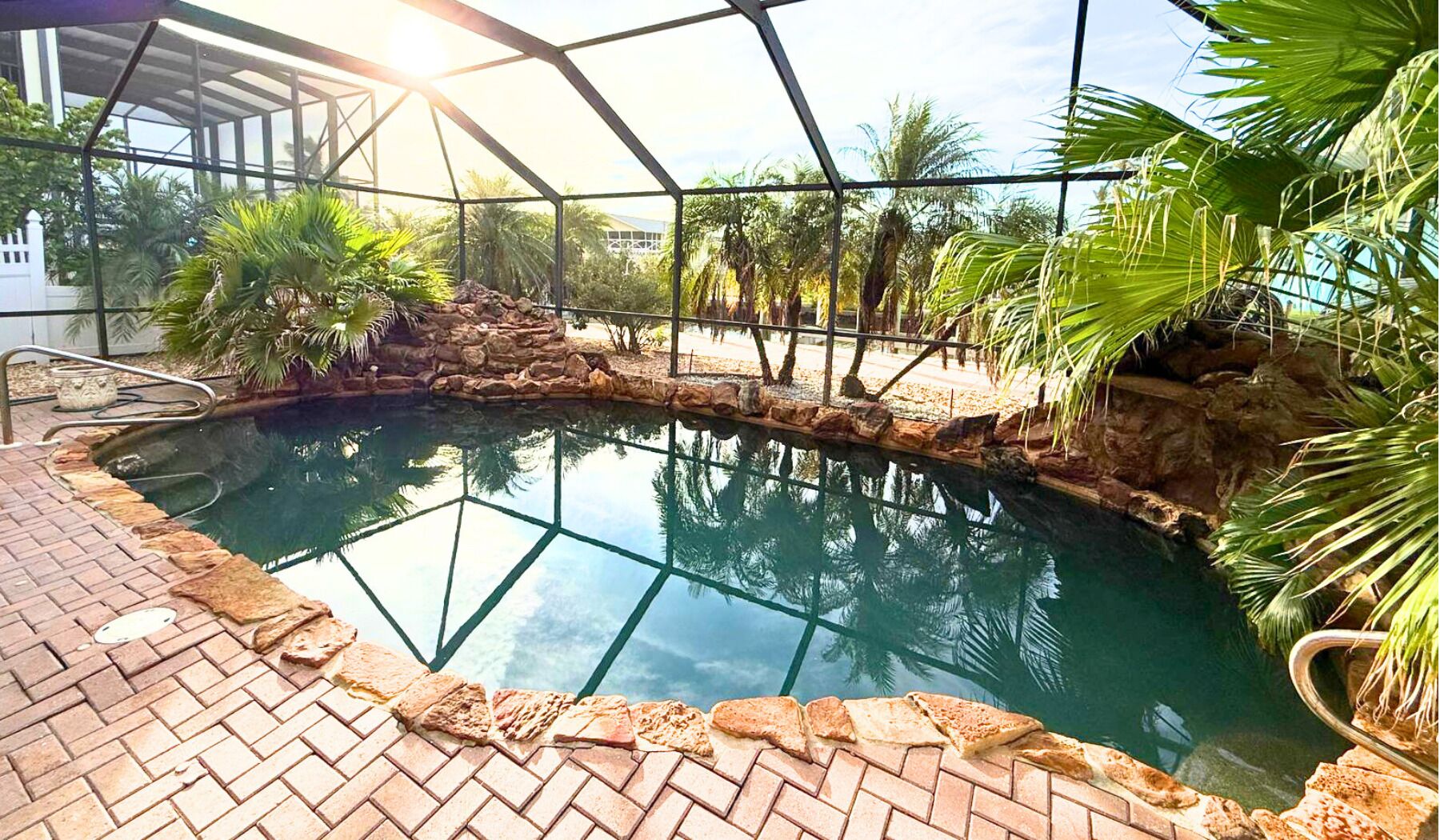 Una piscina riscaldata