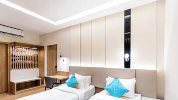 Executive Twin Room, City View | Desk, laptop workspace, iron/ironing board, free WiFi