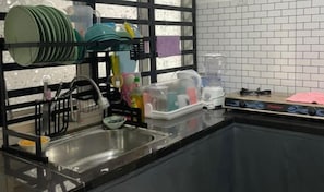 Private kitchen - Barakah Sufi Home Stay Apartment Cameron (Tanah Rata)