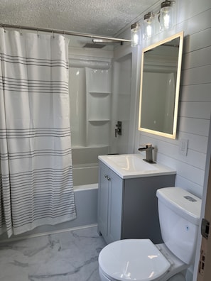 Towels, soap, toilet paper