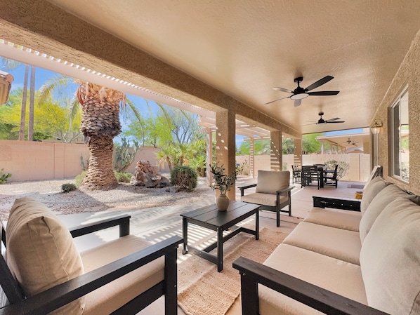 House, Multiple Beds, Pool Access, Garden View (Nacoma Sun Lakes) | Outdoor dining