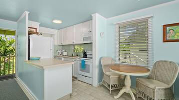 Studio, Ocean View | Private kitchen | Coffee/tea maker