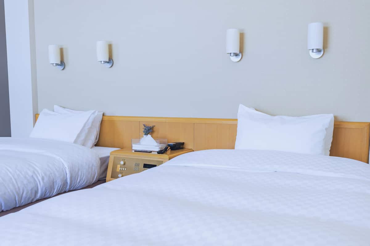 Chambre supérieure avec lits jumeaux | Coffre-fort, fer et planche à repasser, accÚs au Wi-Fi (inclus)