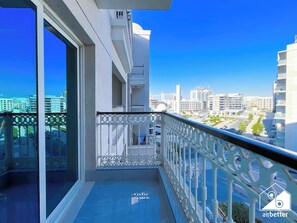 Apartment (0 Bedroom) | Balcony - Relaxing ST Getaway Balcony, Pool & Gym Access (Dubai)
