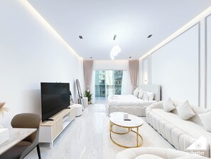 Apartment (0 Bedroom) | Interior - Relaxing ST Getaway Balcony, Pool & Gym Access (Dubai)