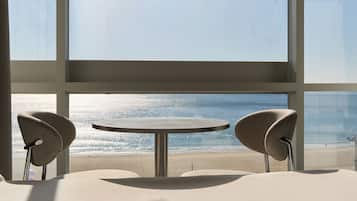 Deluxe Double Room, Beach View | Desk, free WiFi