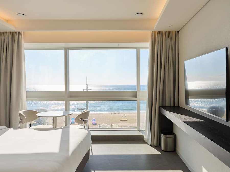 华丽双人房, 海滩景观 | 办公桌、隔音、免费 WiFi