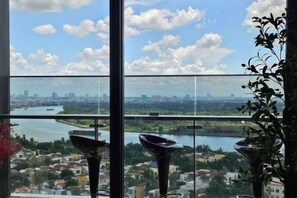 Blick von der Unterkunft