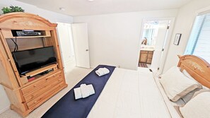 3 bedrooms, iron/ironing board, internet