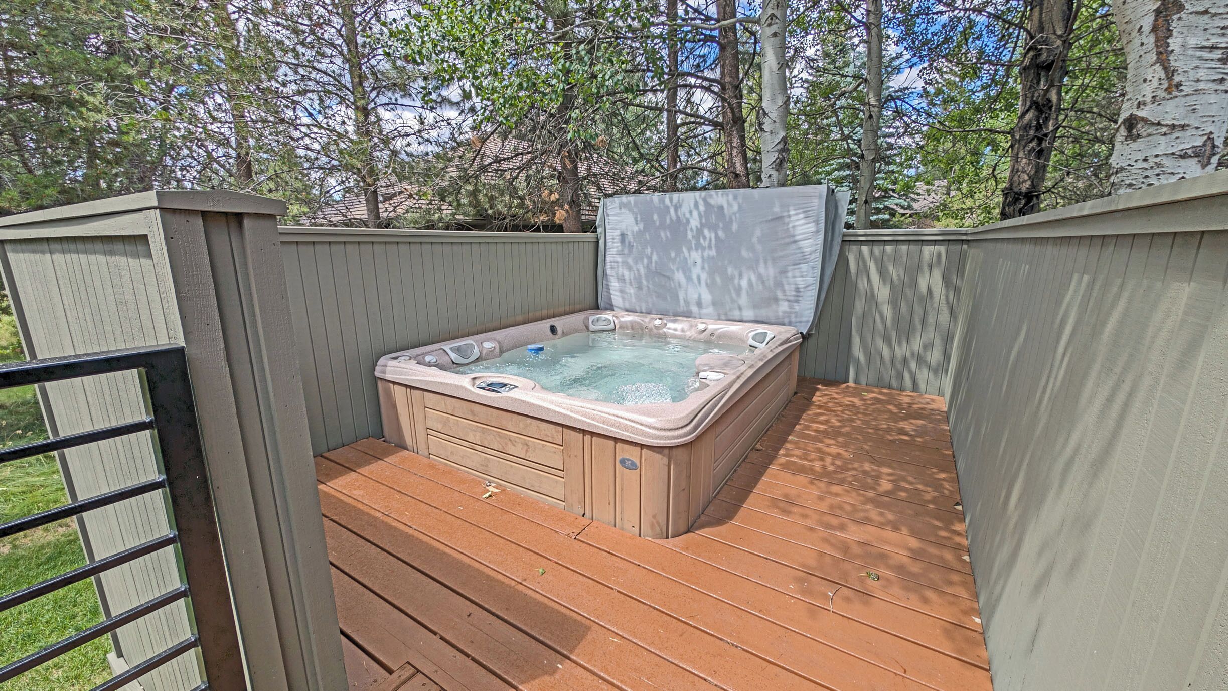 Idromassaggio all'aperto