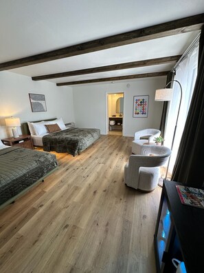 Double Room, 2 Queen Beds, Non Smoking, Housekeeping | Free WiFi