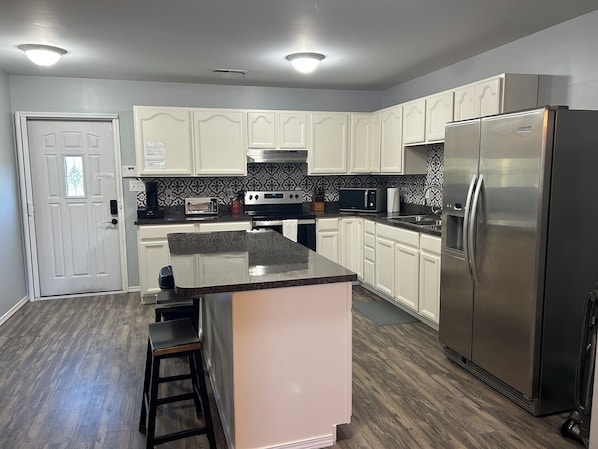 Microwave, oven, stovetop