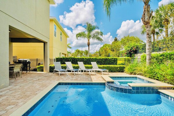 A heated pool